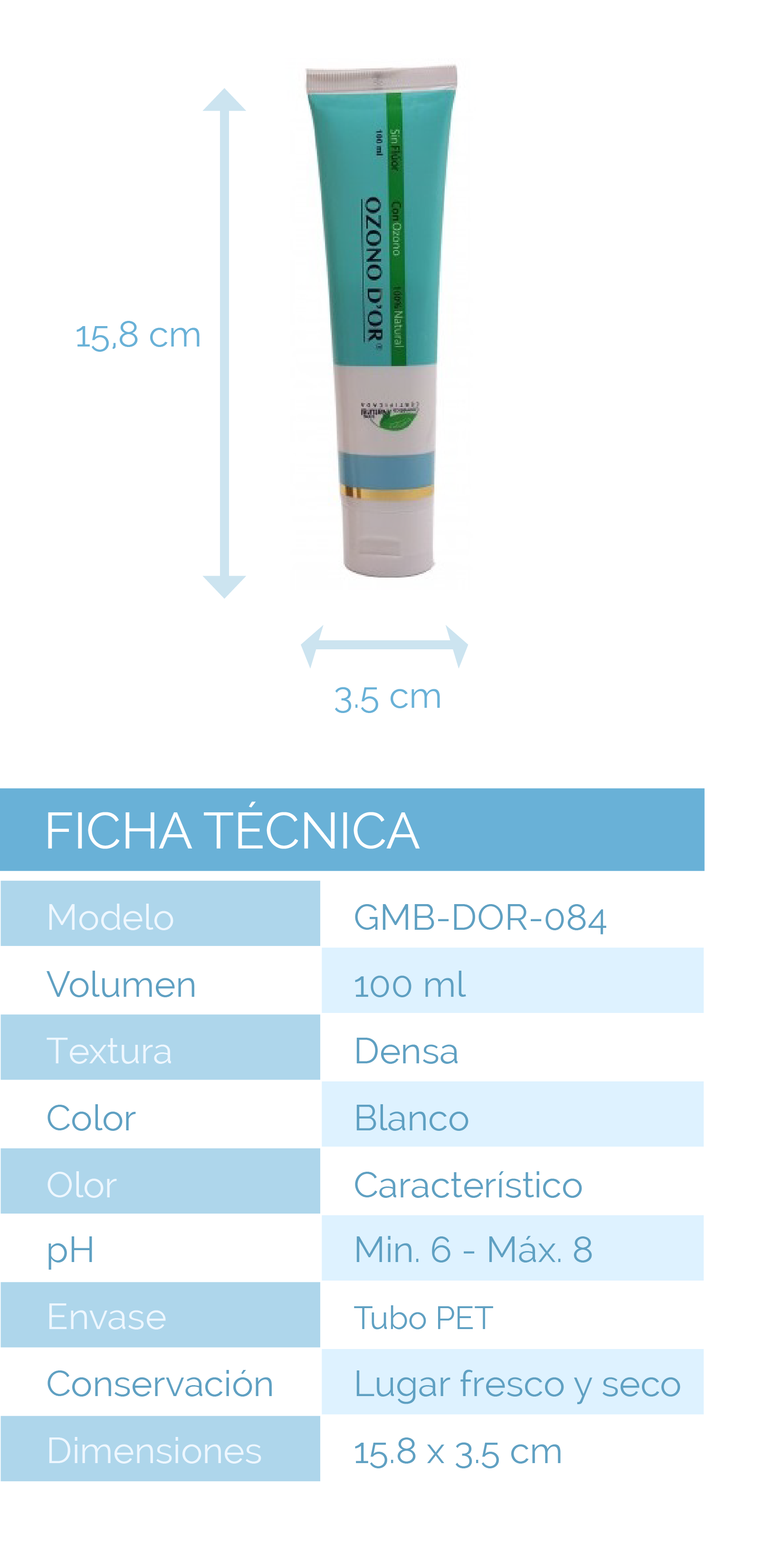 Pasta De Dientes Sin Fluor Natural 100 Ml Cosmetica Natural Ozono D Or